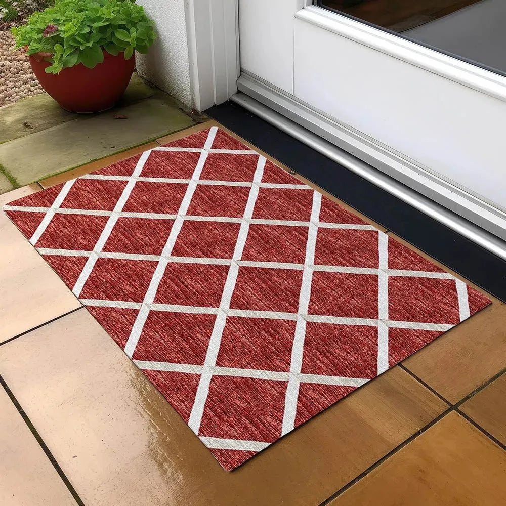 York YO1 Red Rug