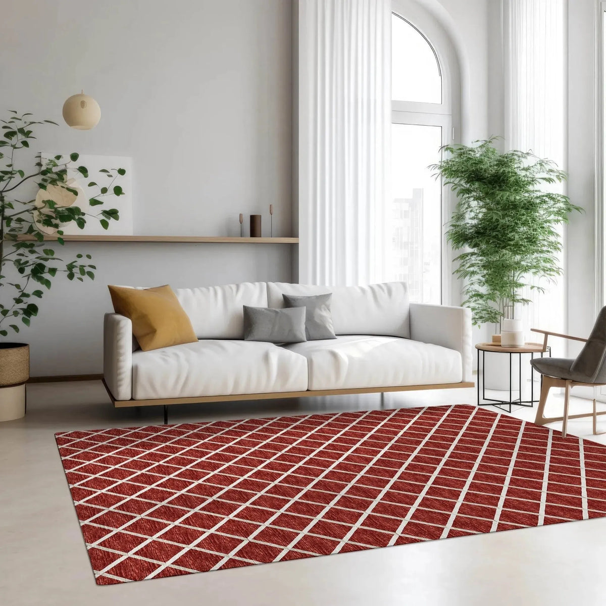 York YO1 Red Rug