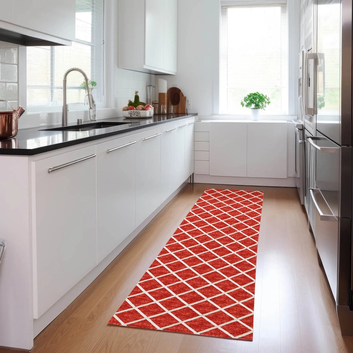 York YO1 Red Rug