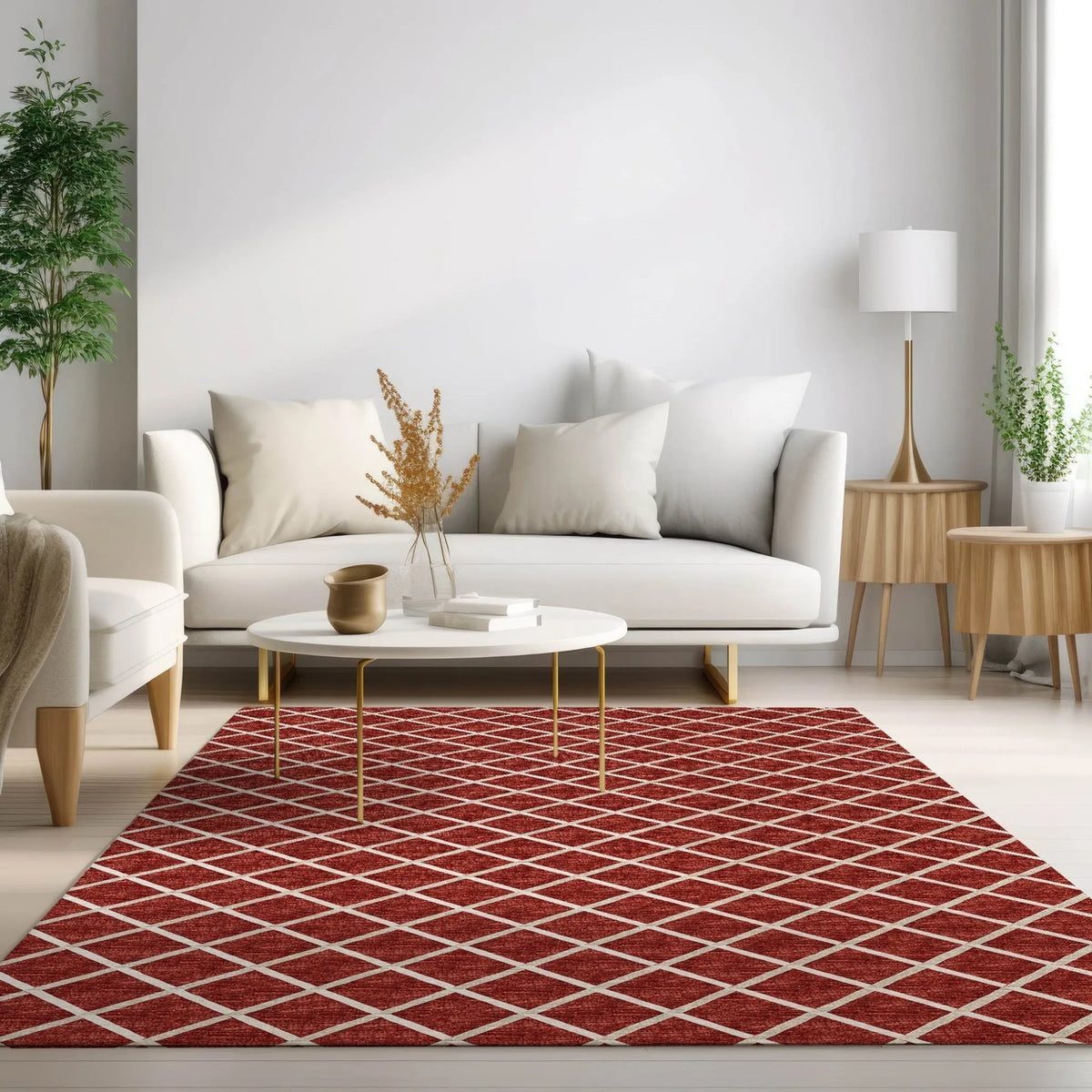 York YO1 Red Rug