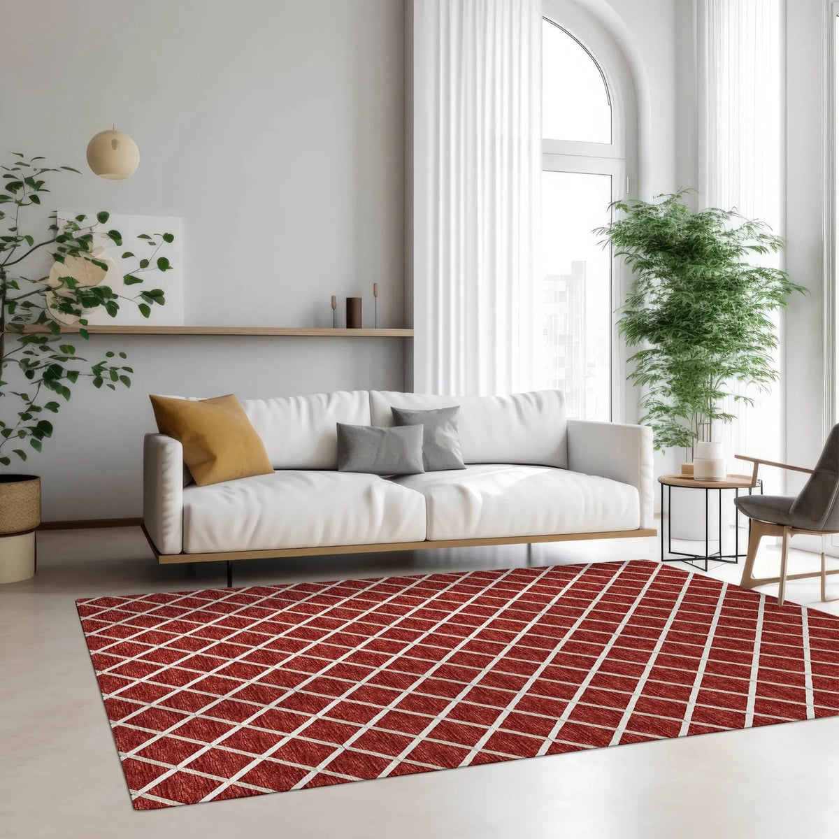 York YO1 Red Rug