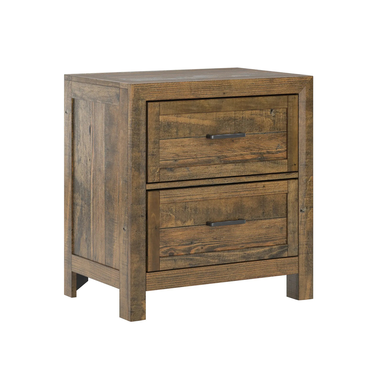 Pine Valley 2-Drawer Nightstand Caramel Brown