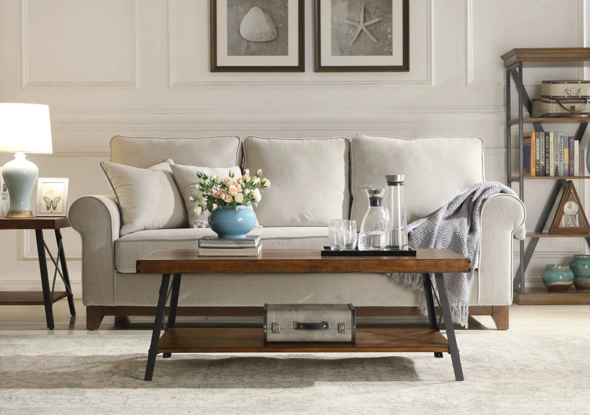 Chandler End Table Pine Brown