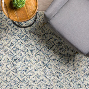 Zoe ZZ1 Navy Rug