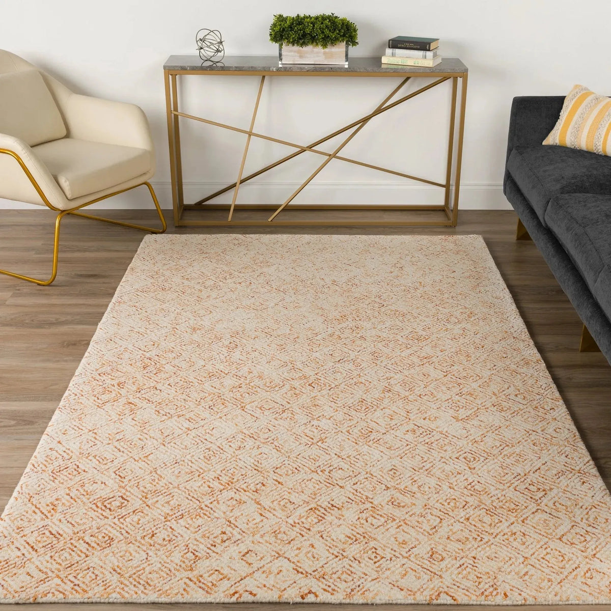 Zoe ZZ1 Orange Rug
