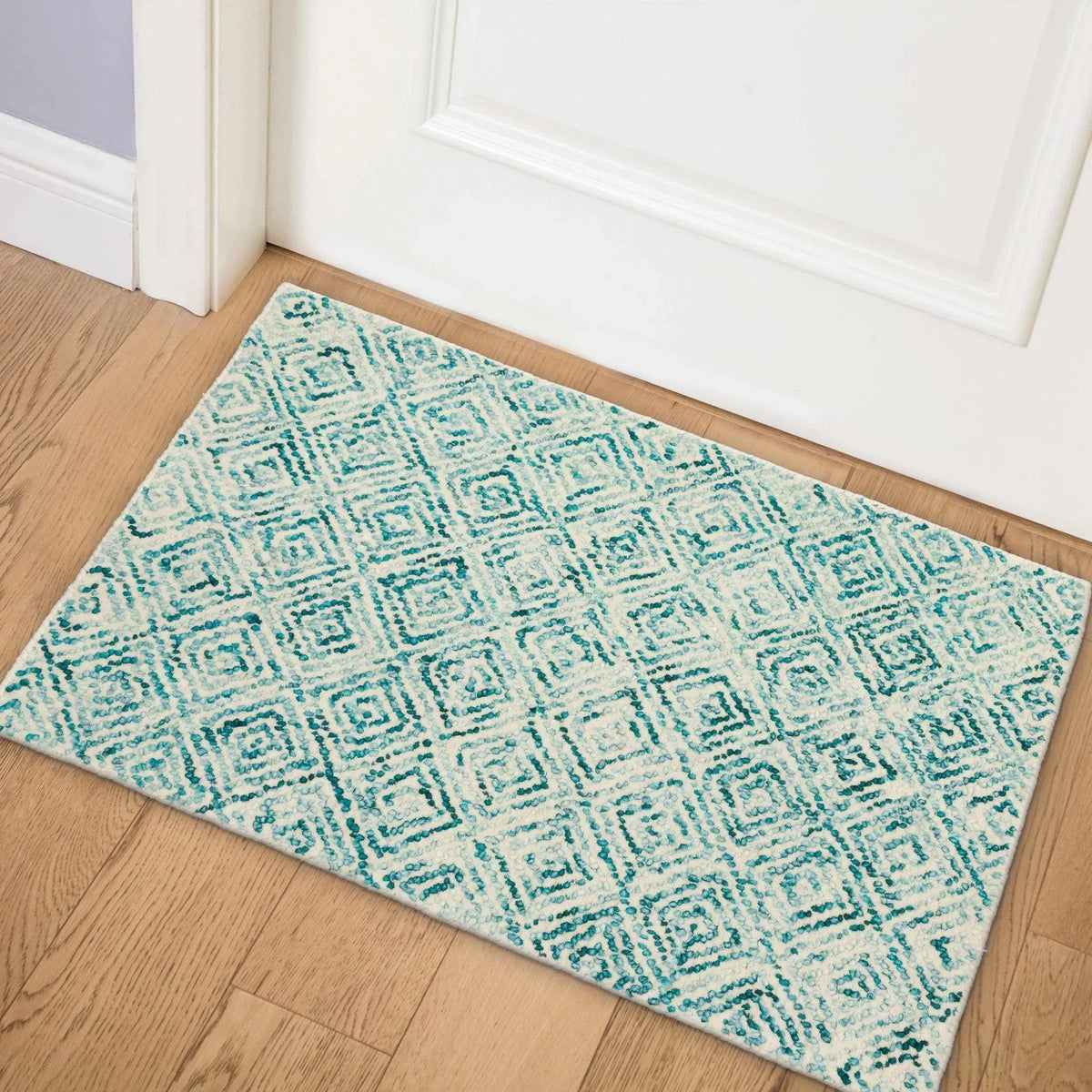Zoe ZZ1 Teal Rug