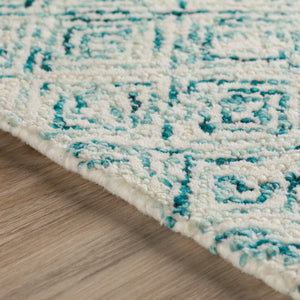 Zoe ZZ1 Teal Rug
