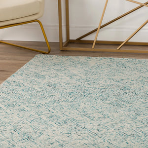 Zoe ZZ1 Teal Rug