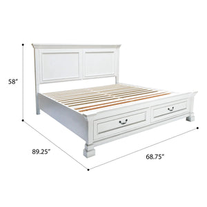 Stoney Creek Storage Bed Weathered White