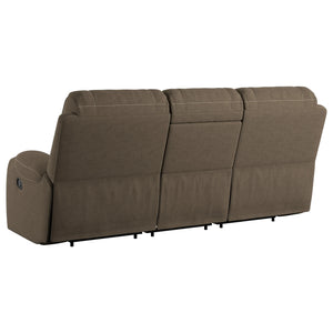 Adrian Reclining Sofa Walnut Brown