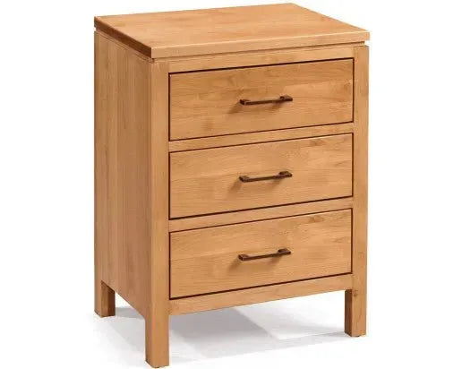 2 West 3 Drawer Wide Nightstand