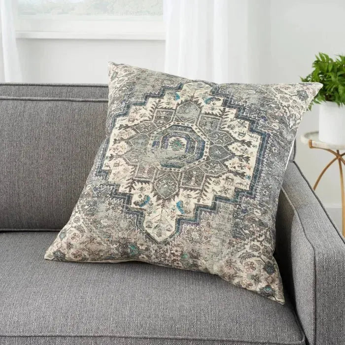 57 Grand by Nicole Curtis GT235 Grey/Multi Pillow