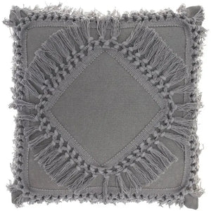 57 Grand by Nicole Curtis RJ199 Charcoal Pillow