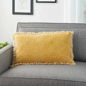 57 Grand by Nicole Curtis ZH017 Yellow Pillow