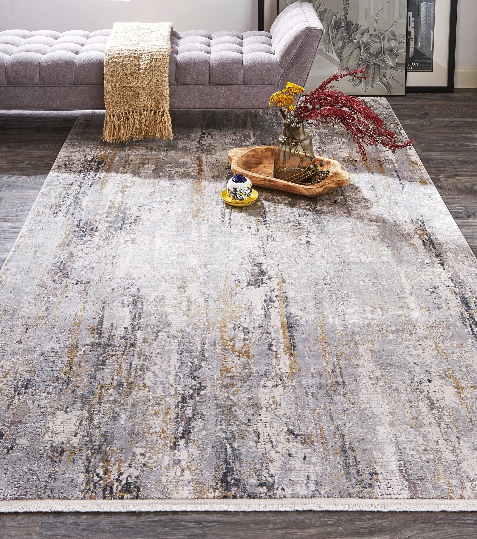 Cadiz 3887F Ivory/Gray Rug