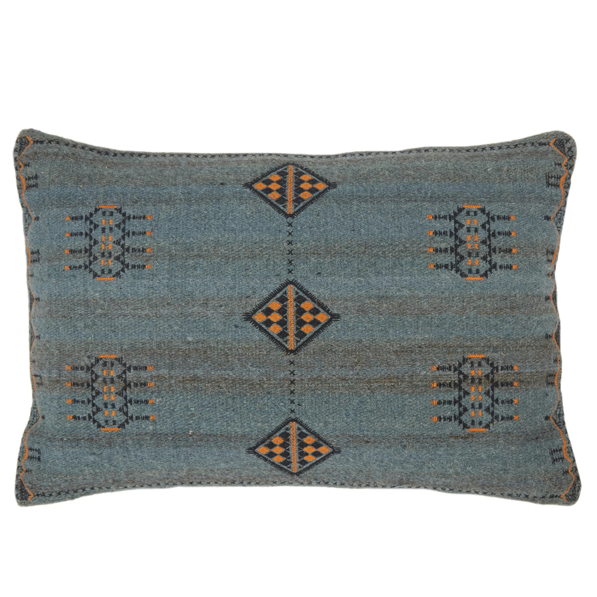 Puebla PUB02 Dark Blue/Gold Pillow