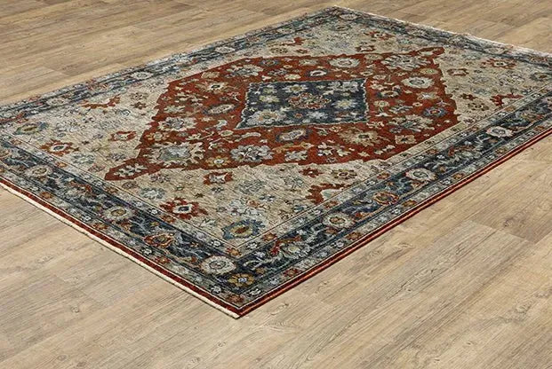 Aberdeen 1143H Red/Ivory Rug