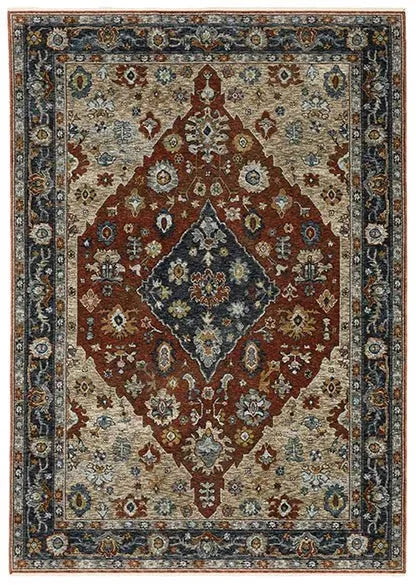 Aberdeen 1143H Red/Ivory Rug