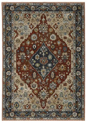Aberdeen 1143H Red/Ivory Rug