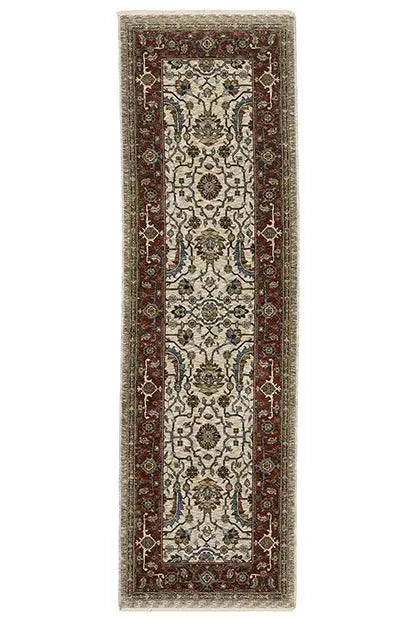 Aberdeen 144D Cream/Red Rug