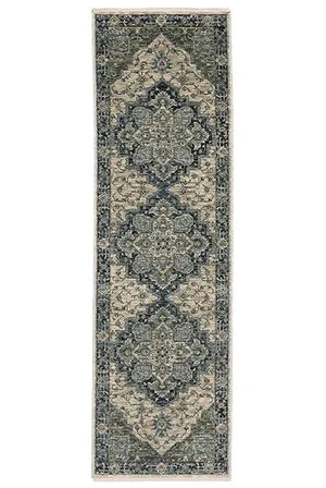 Aberdeen 51G Grey/Blue Rug