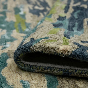 Abstract ABS-2 Blue/Beige Rug