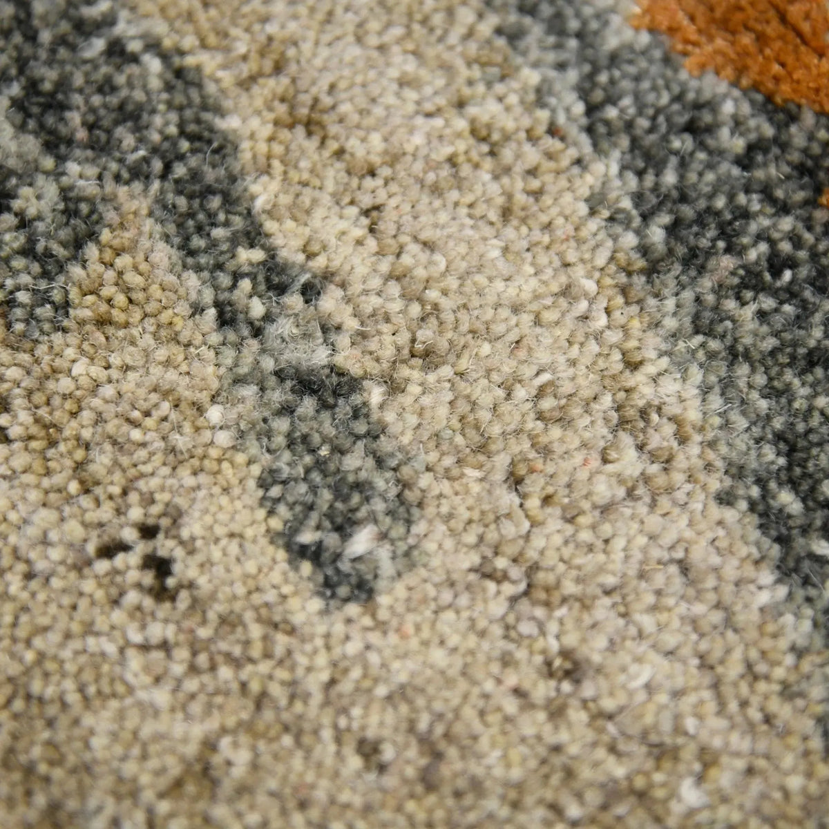 Abstract ABS-3 Orange/Grey Rug