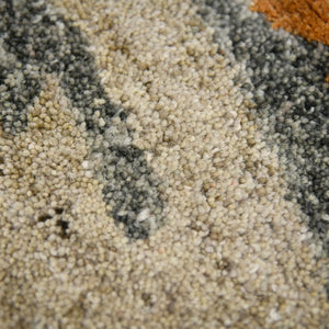 Abstract ABS-3 Orange/Grey Rug