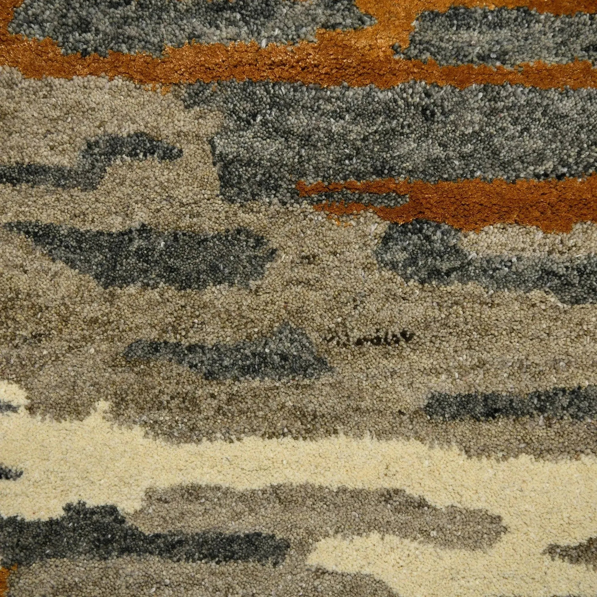 Abstract ABS-3 Orange/Grey Rug