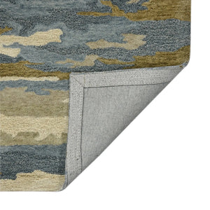 Abstract ABS-5 Water Blue Rug