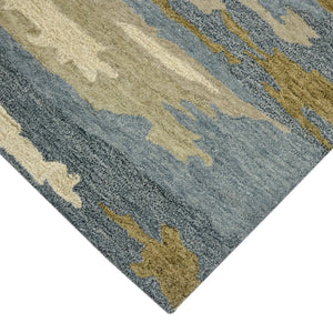 Abstract ABS-5 Water Blue Rug