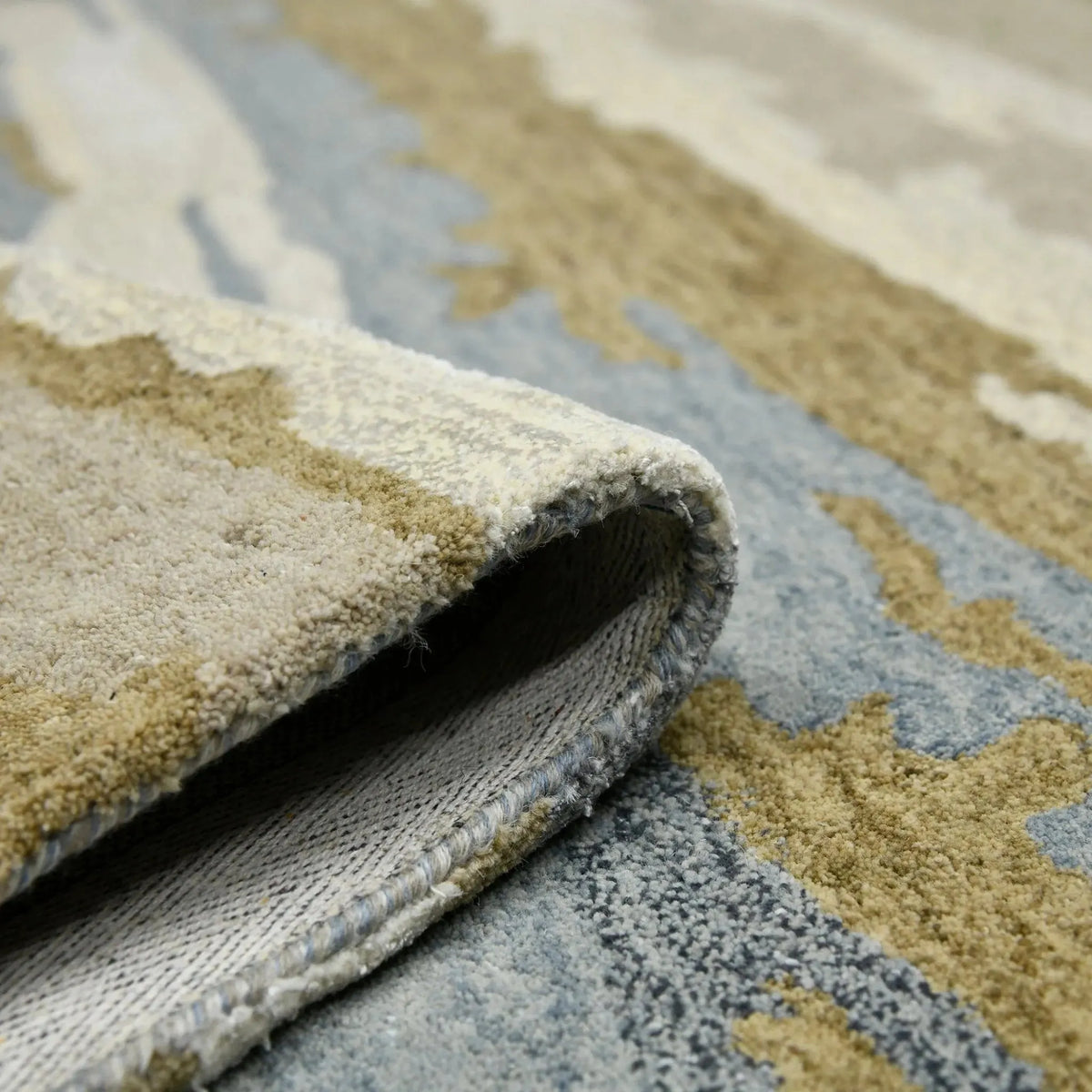 Abstract ABS-5 Water Blue Rug