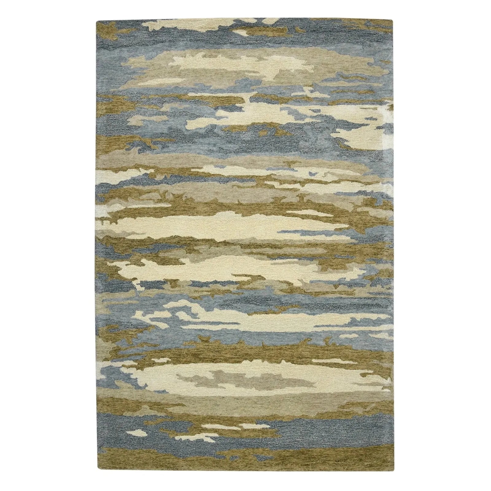 Abstract ABS-5 Water Blue Rug