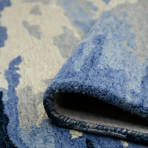 Abstract ABS-7 Blue/Ivory Rug