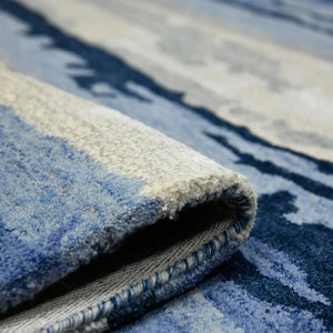Abstract ABS-7 Blue/Ivory Rug