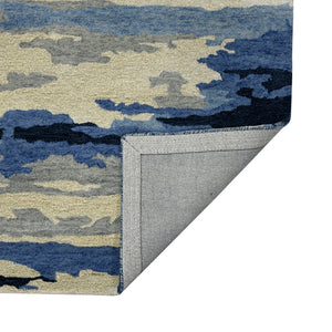 Abstract ABS-7 Blue/Ivory Rug