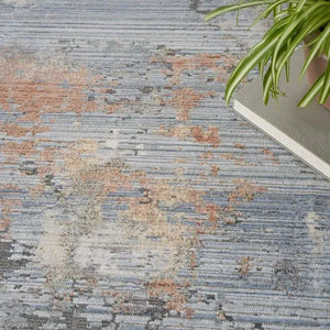 Abstract Hues ABH01 Grey/Blue Rug