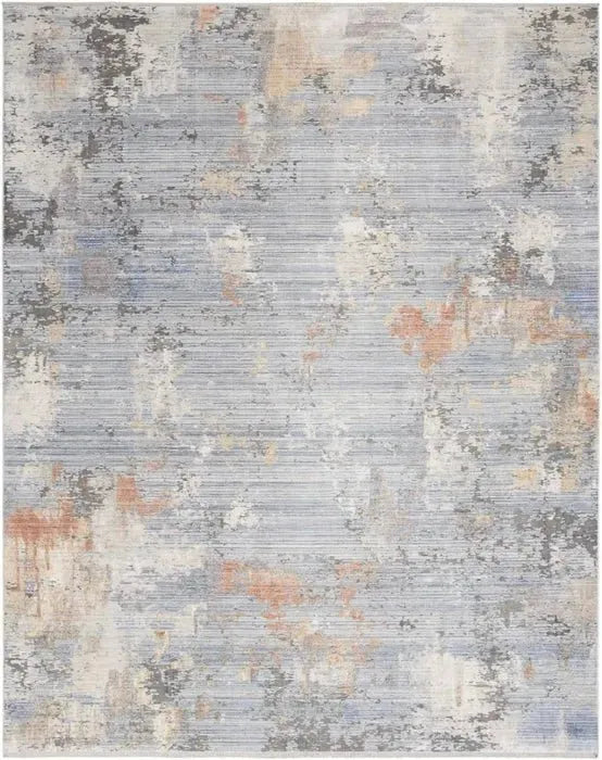 Abstract Hues ABH01 Grey/Blue Rug