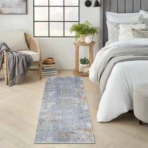 Abstract Hues ABH01 Grey/Blue Rug