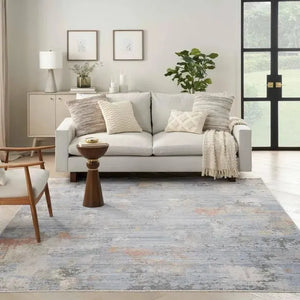 Abstract Hues ABH01 Grey/Blue Rug