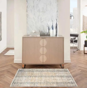 Abstract Hues ABH03 Grey/Gold Rug