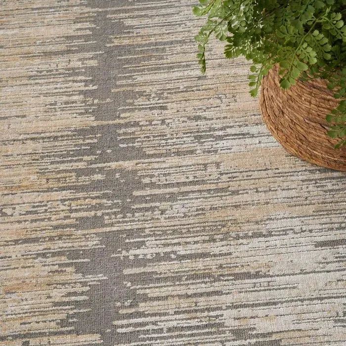 Abstract Hues ABH03 Grey/Gold Rug