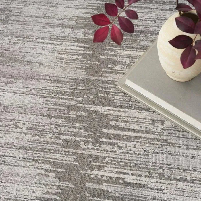Abstract Hues ABH03 Grey/White Rug