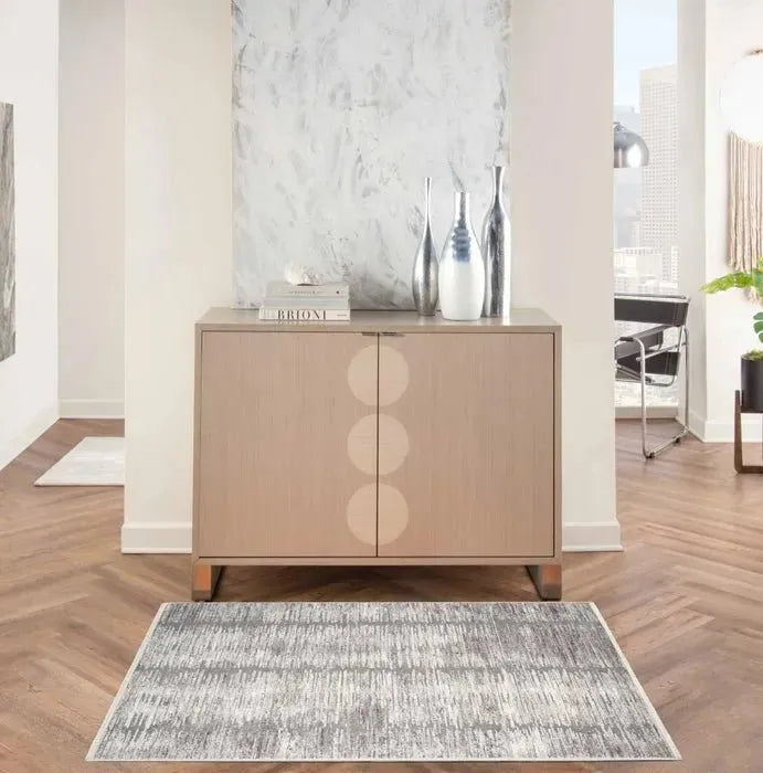 Abstract Hues ABH03 Grey/White Rug