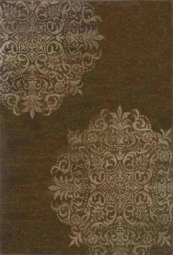 Adrienne 4174D Brown/ Stone Rug