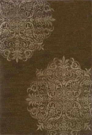 Adrienne 4174D Brown/ Stone Rug