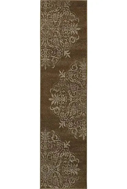 Adrienne 4174D Brown/ Stone Rug