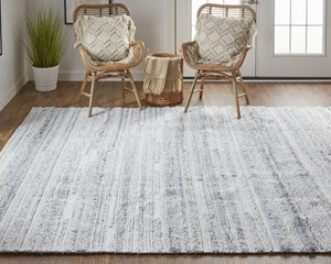 Alden ALD8637F Gray/Silver Rug