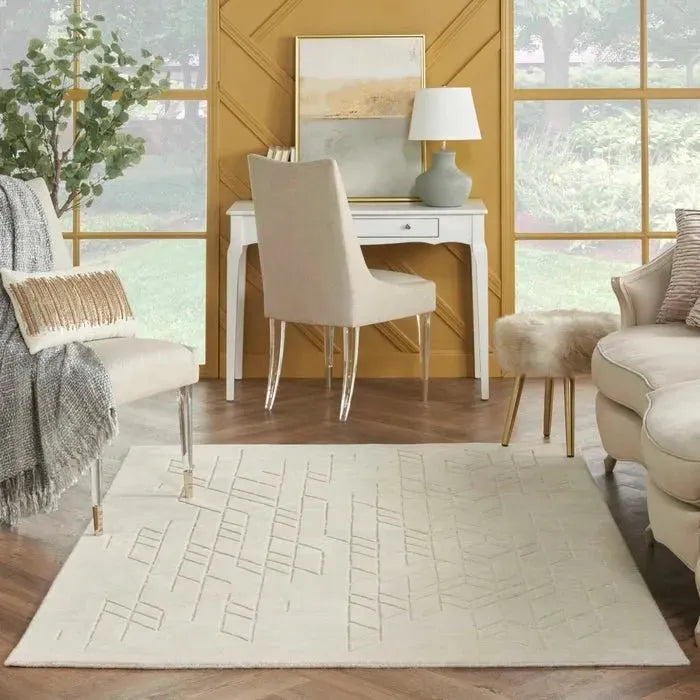 Alessia ALE01 Ivory Rug
