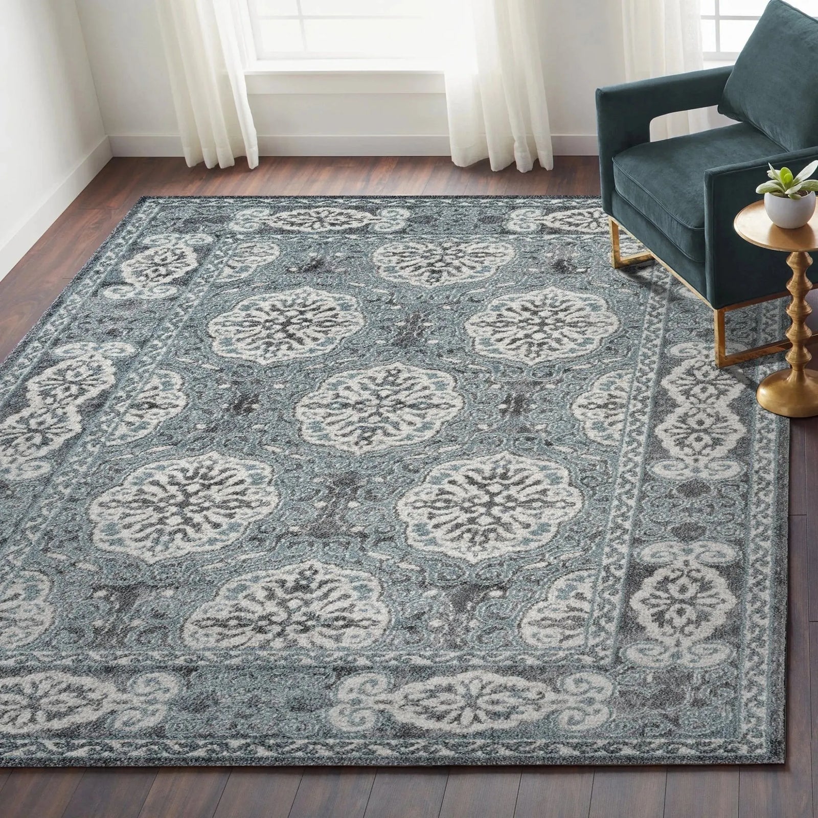 Alexandria ALX-10 Steel Blue Rug